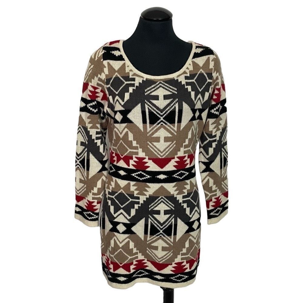 Cherish Aztec Knit Sweater - Women’s L